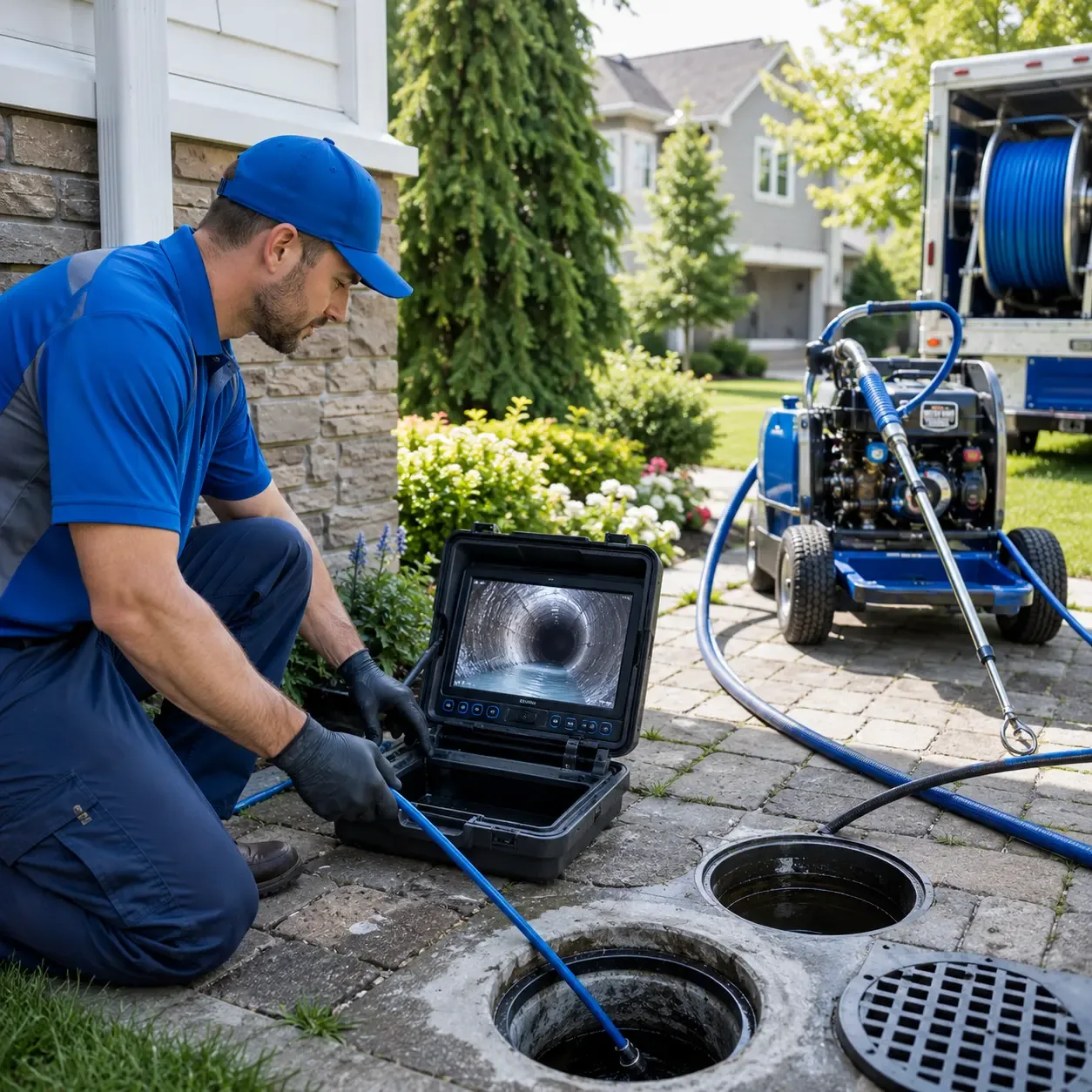 Outdoor drain cleaning professionals serving Akron, PA