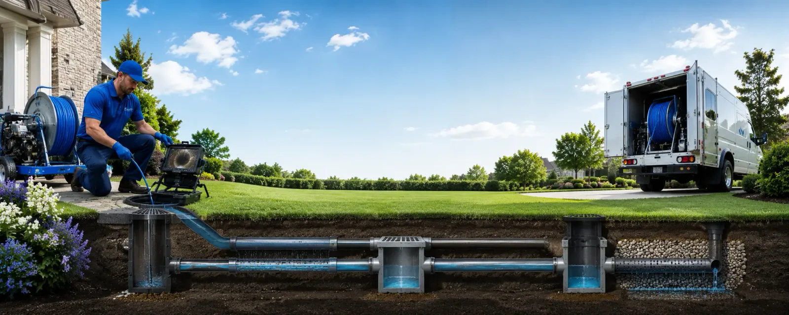 Outdoor drain cleaning information for Akron, PA